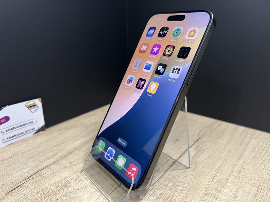 Iphone 15 Pro Max 512Gb Black Titanium Second-Hand 3 ani garanție, Tel
