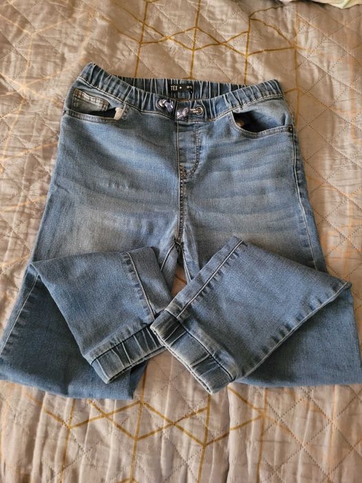 Pantaloni ( jans ) TEX, 11-12 ani, culoarea albastru