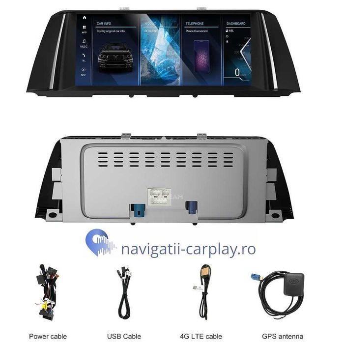 Navigatie Android BMW Seria 5 (F10, F11) 2009-2016 cu unitate CCC, CIC