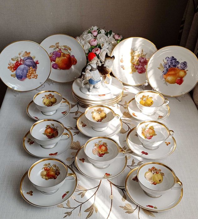 Десертные тарелки с фруктами Германия Bavaria Shumann