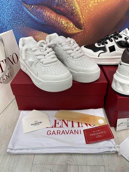 Adidasi Valentino One Stud piele naturala Full Box colectie noua