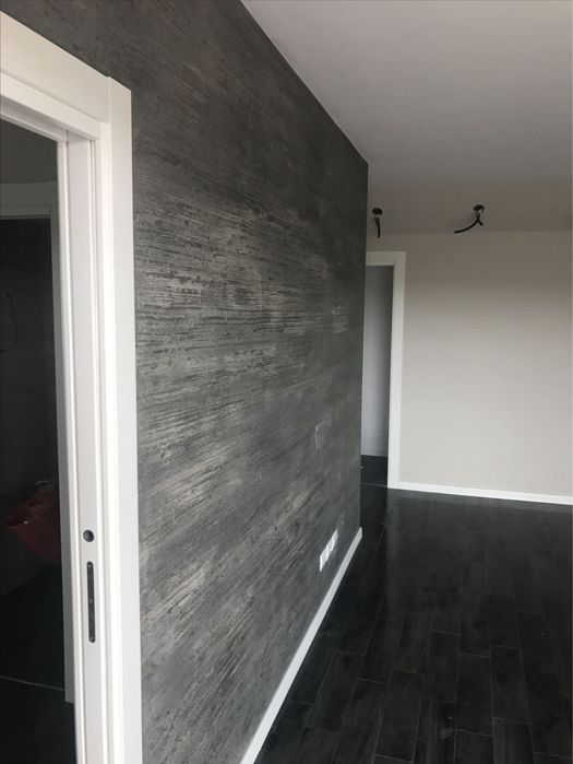 Aplic vopsea decorativa pensulata stucco piatra sparta efect zen