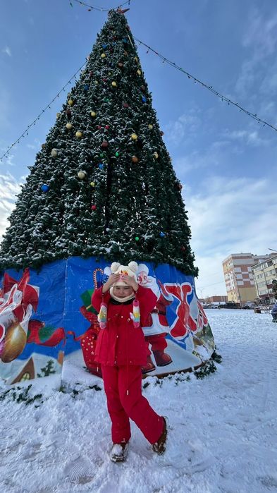 Комбинезон зимний раздельный для девочек