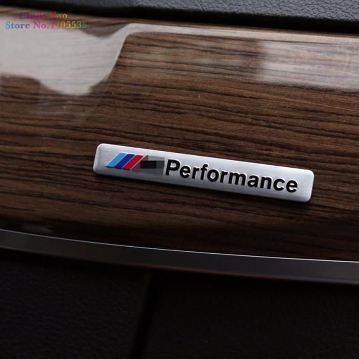 Емблема БМВ М Performance алуминиева Сива /Черна за табло цена за 1бр