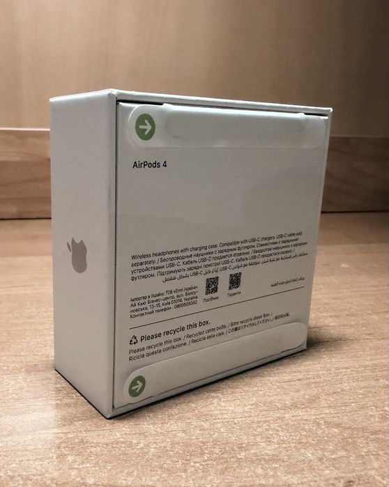 Airpods 4 новые, БЕЗ ANC