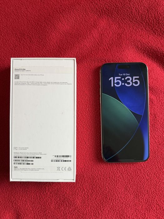 iPhone 15 Pro Max, 256GB, Natural Titanium