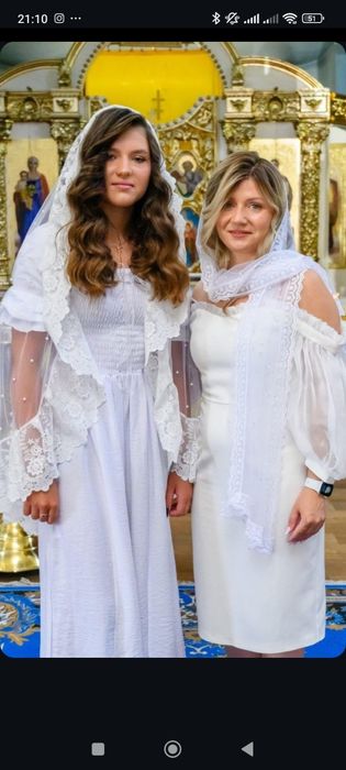 Венчальный набор крестильная одежда полотенце