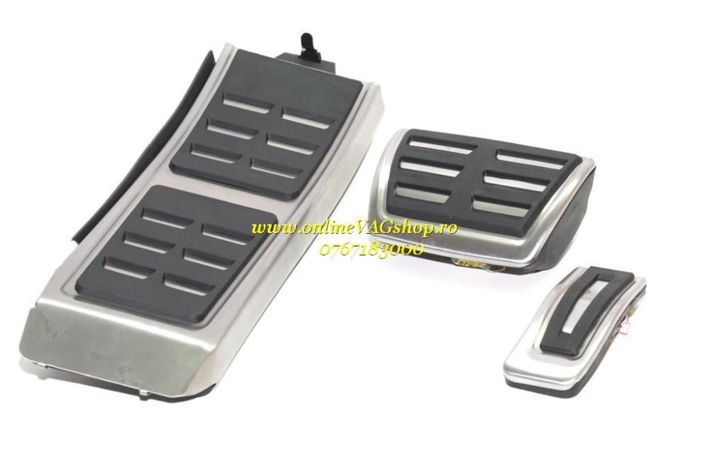 Set Pedale Inox + Footrest transmisie automata Audi A4,A5,A6,A7,Q5