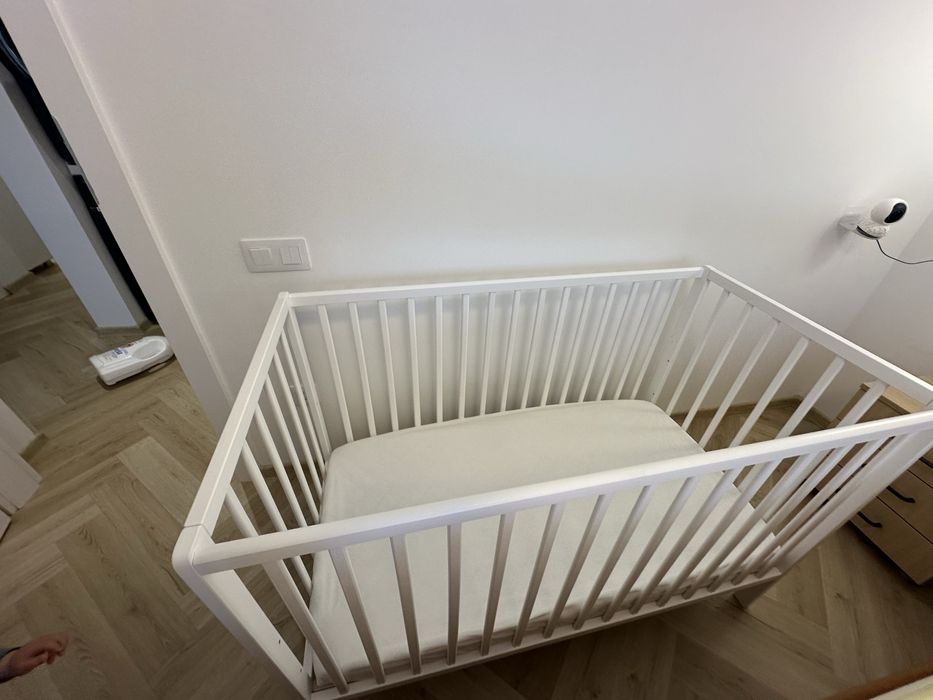 Patut copii (bebe) de lemn Hubners 120x60