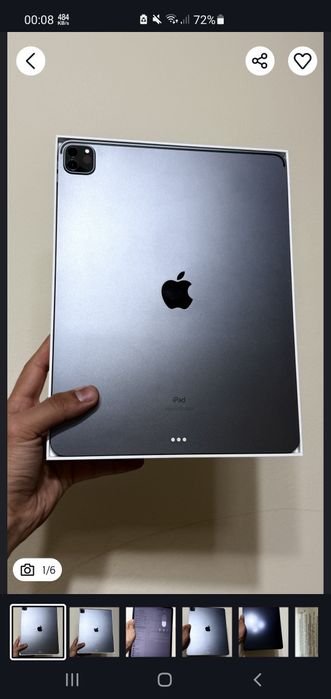 Ipad pro 12.9 wifi 256gb Face id True tone hammasi ishlidi
