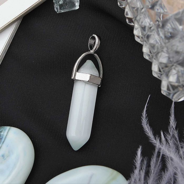 Парные личный кулон маятник с натуральным камнем.