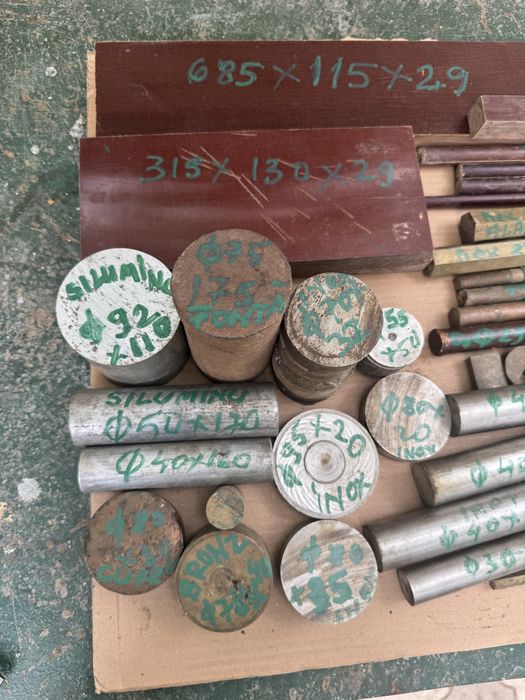 Materiale strung inox alama fonta xiluminiu