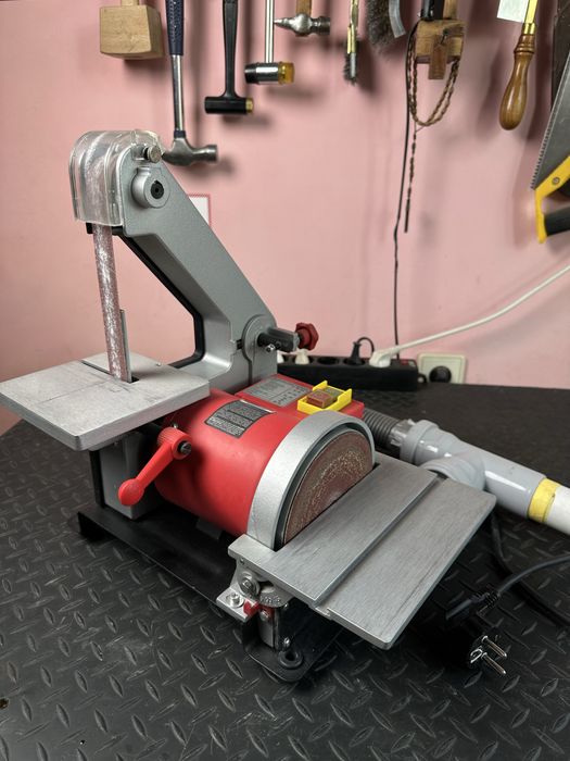 Шлифольный станок тарельчато-ленточный ЗУБР ЗШС-330