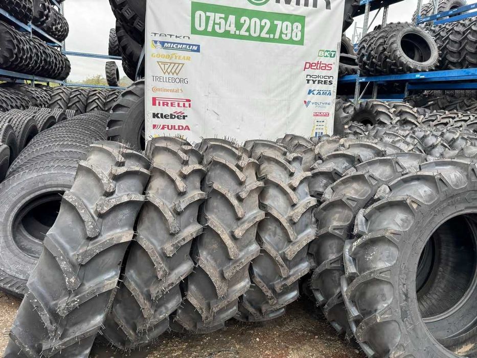 Anvelope noi 12.4-24 cu 12 pliuri marca PANTHER de tractor fata