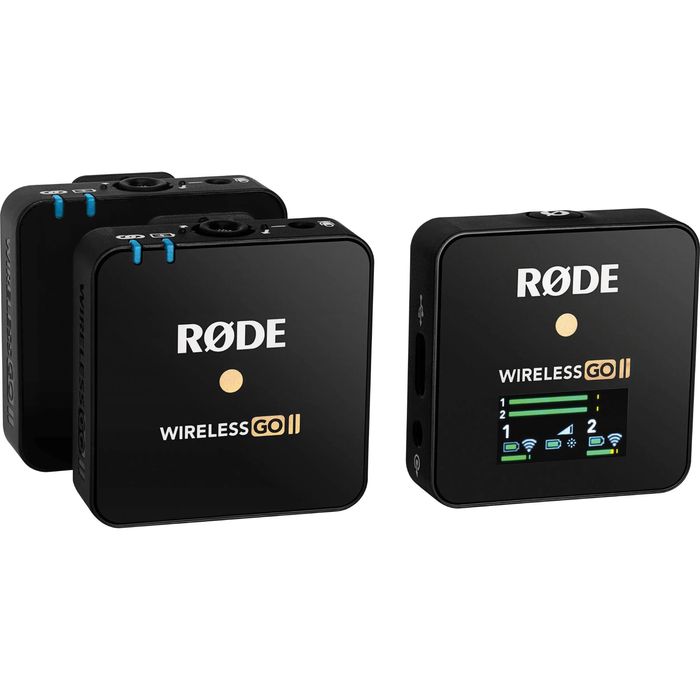 Rode Wireless GO II Dual Set lavaliere wireless, stare impecabilă, accesorii incluse