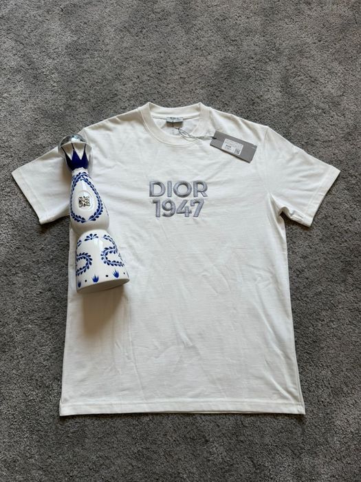 Tricou Dior off white bumbac