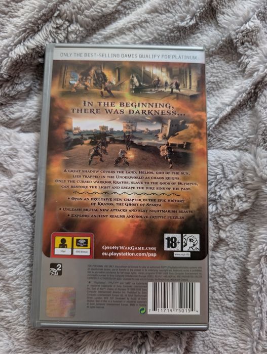 Vând God of War Chains of Olympus pentru psp