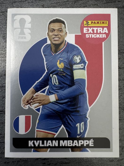 DE VÂNZARE – Kylian Mbappe Extra Sticker Silver Panini FIFA World Cup 2026