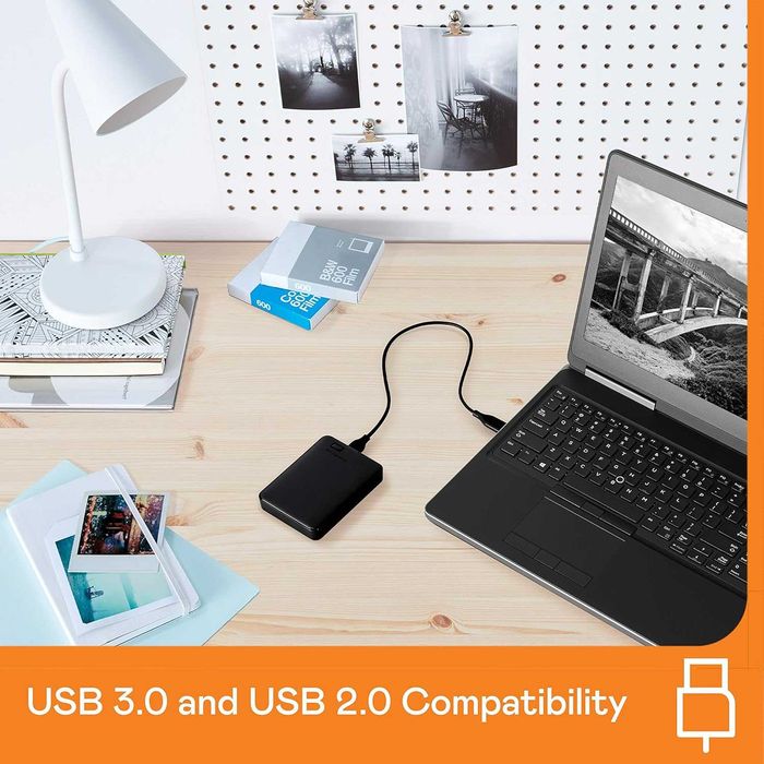 Hard disk extern portabil 4TB WD Elements USB 3.0,negru,sigilat