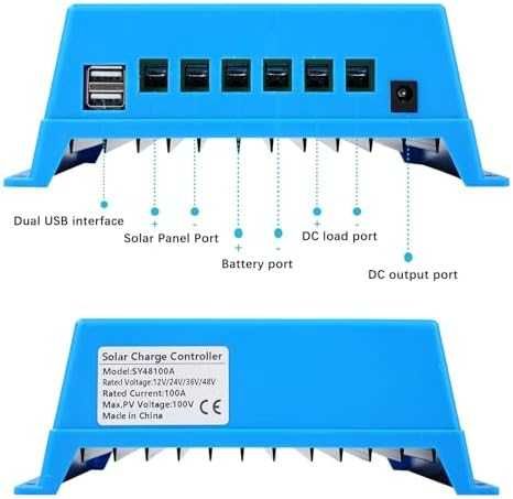 MPPT соларен контролер 100A 12-48V с LCD и USB
