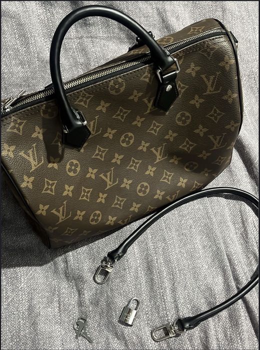 Louis Vuitton Speedy Soft 30 Dark Bag