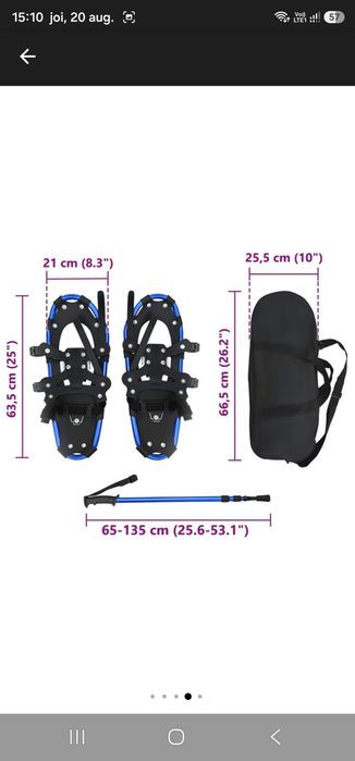 Rachete de zapada vidaXL, 3 in 1 cu bastoane de drumetie 63, 5 x 21 cm

bastoane de drumetie 63, 5 x 21

PRP 40655 Lei

33576 Lei

(0 review-uri)

cm