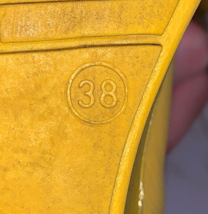 Жълти обувки от Естествена кожа/Дамски боти