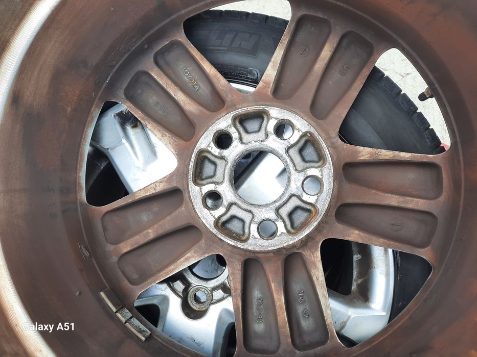 Ляти джанти с гуми за ТОЙОТА раф 4; 5×114.3,18цола