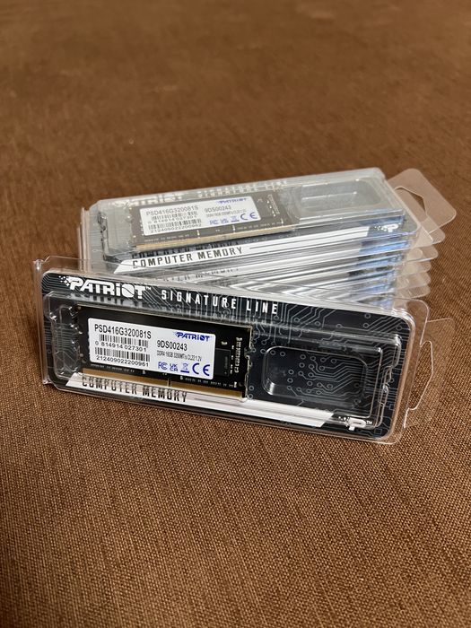 Новые ОЗУ SO-DIMM 16Gb DDR4 3200Mhz