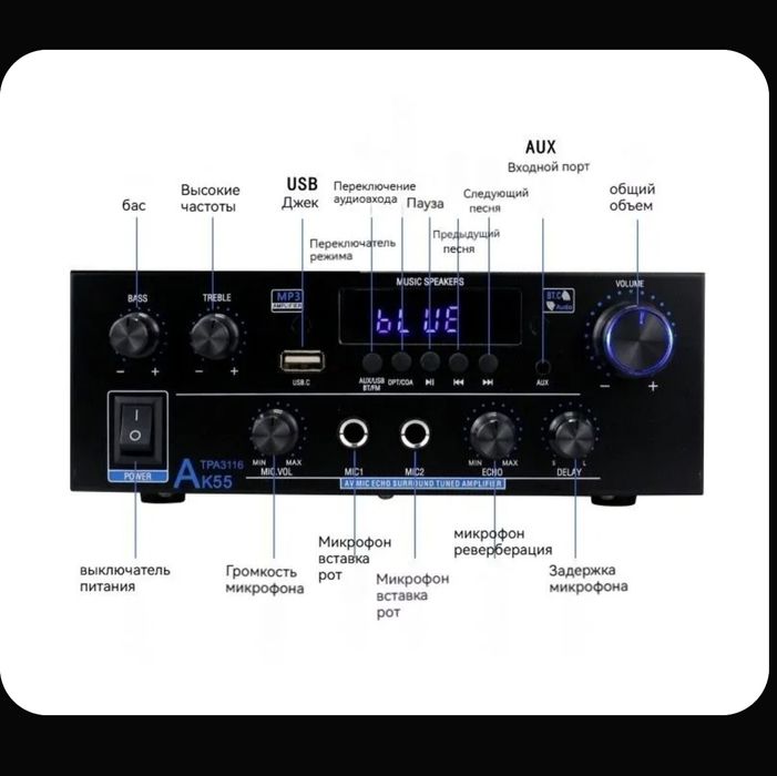 Усилитель AK-55 Новый. Без торга