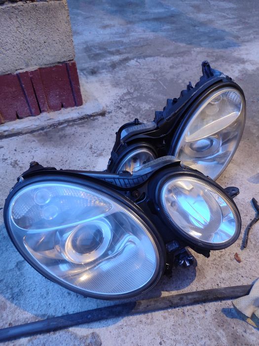 Мерседес 211 передние фары