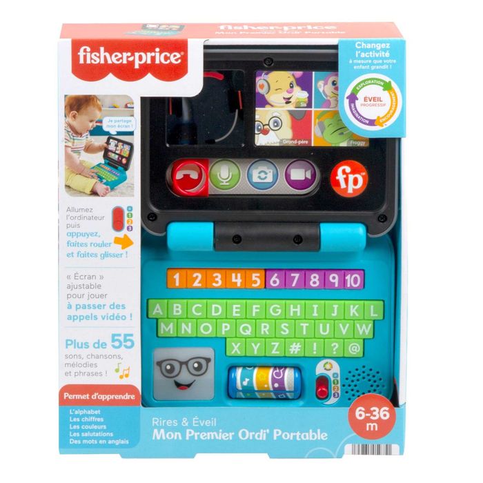 Интерактивна играчка детски лаптоп Fisher Price Laugh & Learn