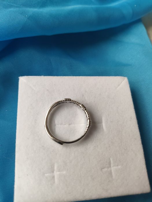 Сребърен регулируем ретро пръстен