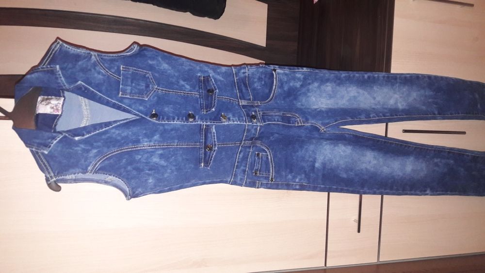 Дънков гащеризон за момиче