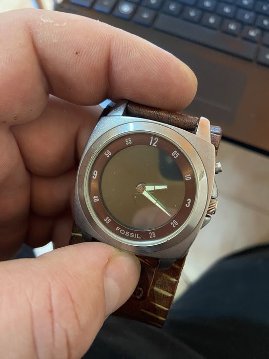 Fossil ceas barabatesc curea din piele naturala