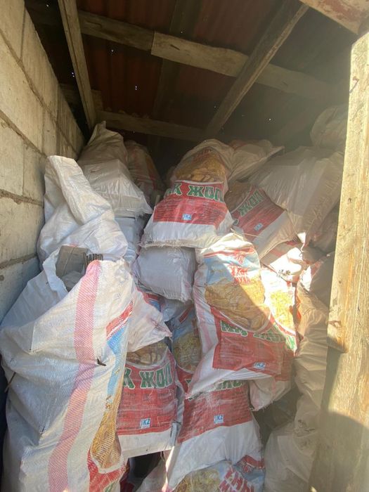 дрова в мешках