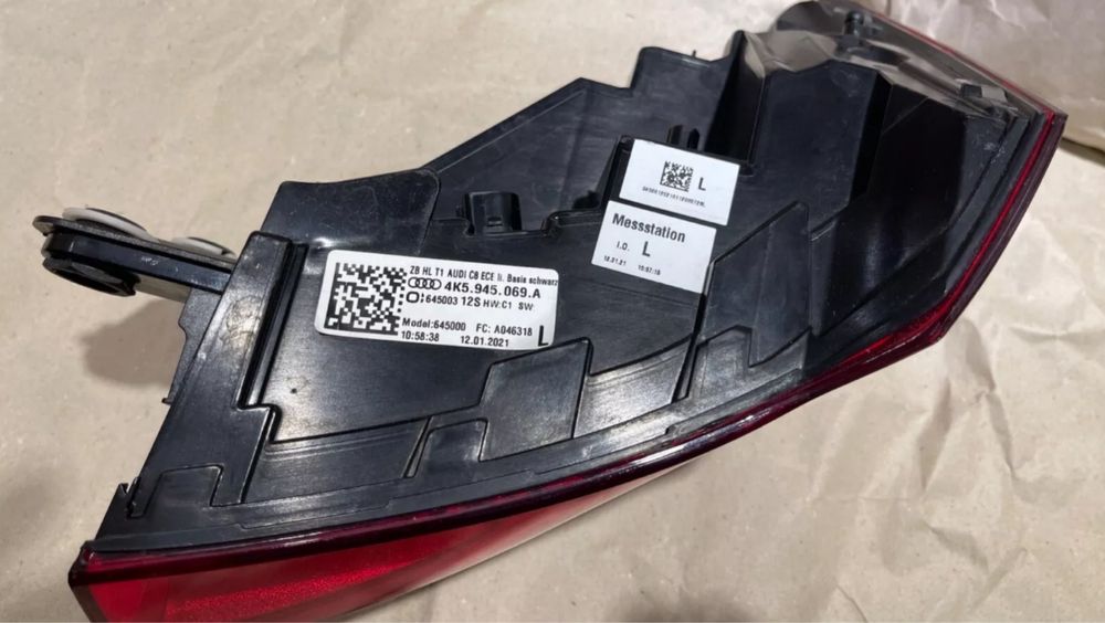 Audi A6 Ц8 4K ляв стоп външен Audi A6 4k C8 4k5945069A оранжев мигач