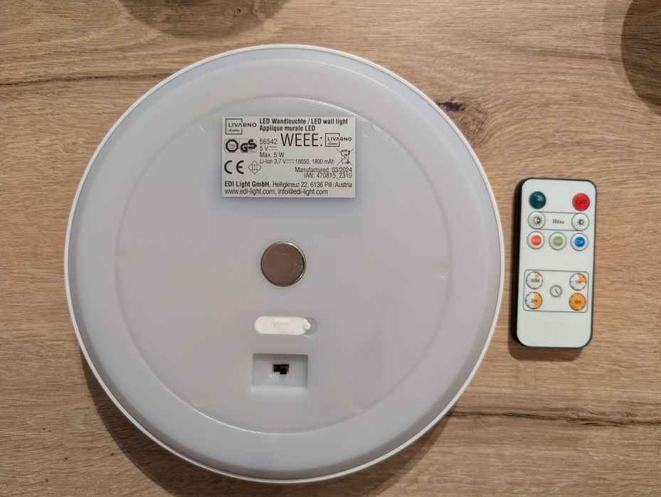 Aplică LED Livarno Home cu telecomandă – lumină reglabilă