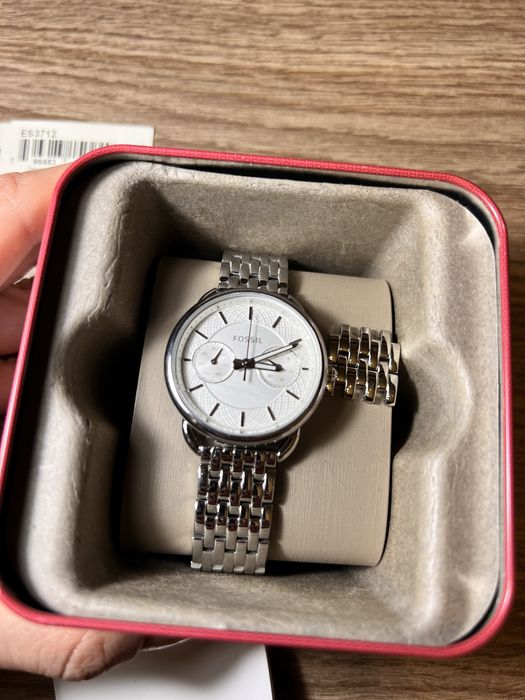 Ceas Fossil argintiu