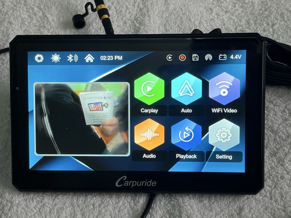 Carpuride W712D navigatie Moto-Auto CarPlay IOS/Android camere NOU