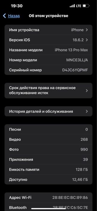 iPhoni 13 pro max 128 gb lik