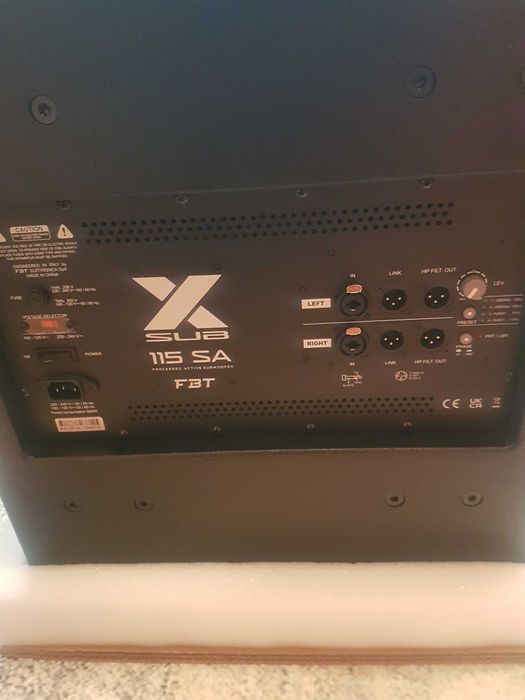 Fbt X Line Sub 115 SA 1200 w rms/2400 w max