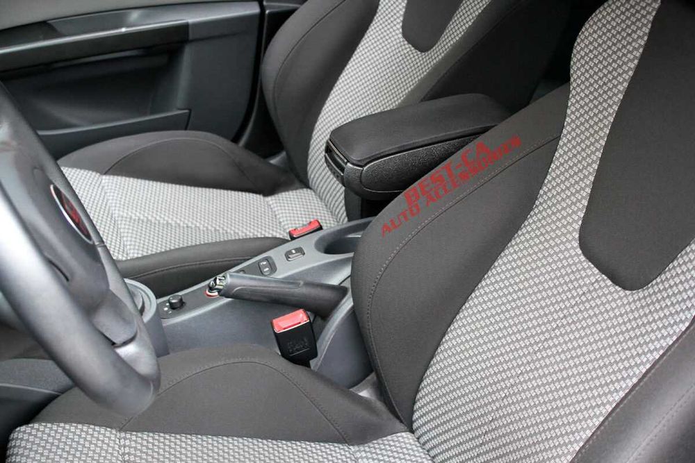 Cotiera auto dedicata piele negru pentru Seat Leon Mk2 1P (2006-2012)