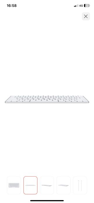 Клавиатура Apple Magic Keyboard 2nd Generation EN, белая (оригинал)