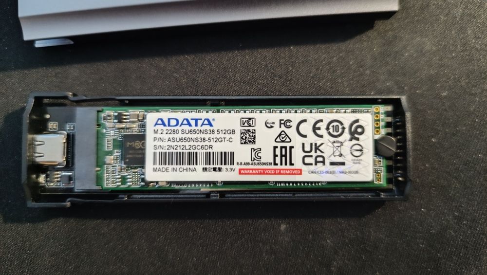 Продам ssd m2 Adata su650 512gb.