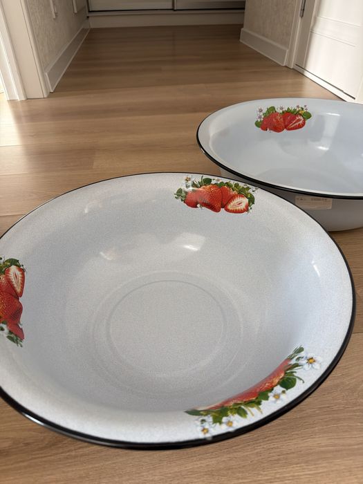 Эмаль таз для еды/леген