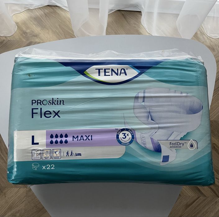 Scutece pentru adulti - Tena Felx ProSkin, marimea L, 83-120cm, 22 buc