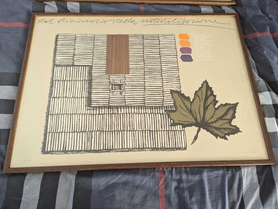 Две картини на Concetto Pozzati (италиански модернист)