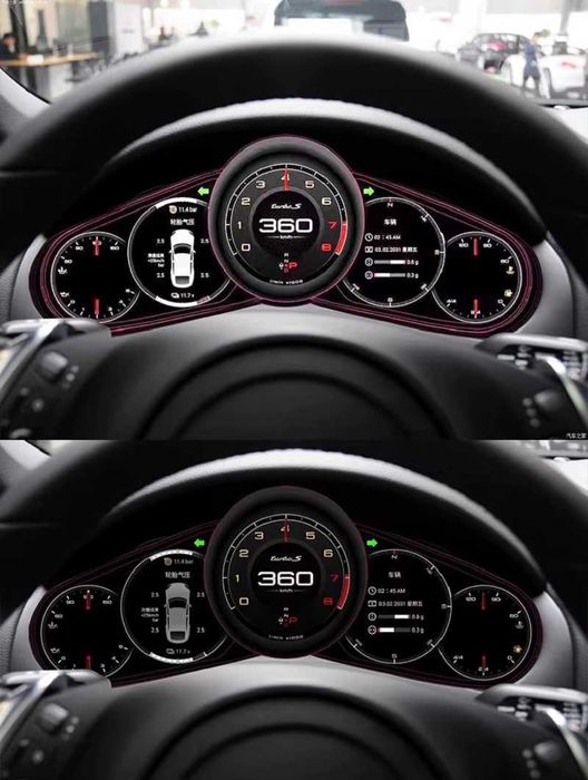 Дигитален километраж LCD 12.3" Porsche Cayenne/Panamera LINUX SYSTEM