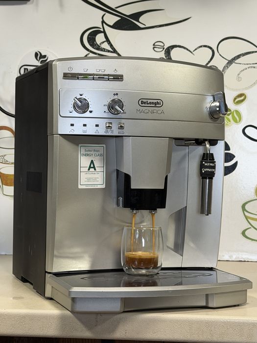 Кафемашина кафе автомат delonghi magnifica с гаранция